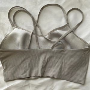 Grey Lululemon sports bra